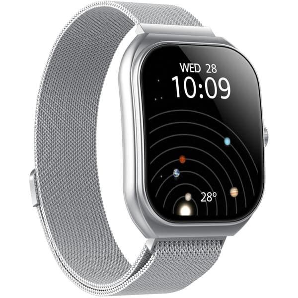 Celly Trainerwide Smartwatch Milanese mesh Silver