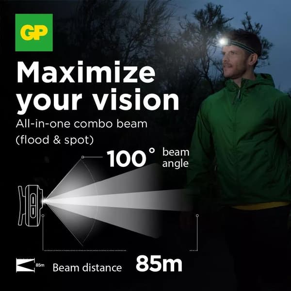 GP Xplor Headlamp Phr17 500Lm