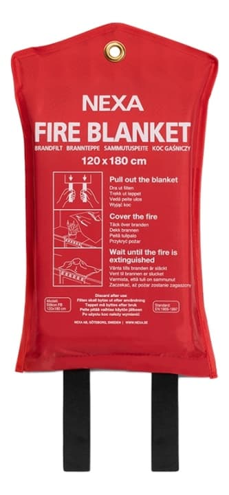 Brandfilt silikon 120x180 cm