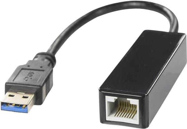 DELTACO USB 3.0 netværksadapter med internt flash-hukommelse, Gigabit