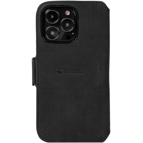 Krusell Telefonpung i læder iPhone 13 Pro Max Sort