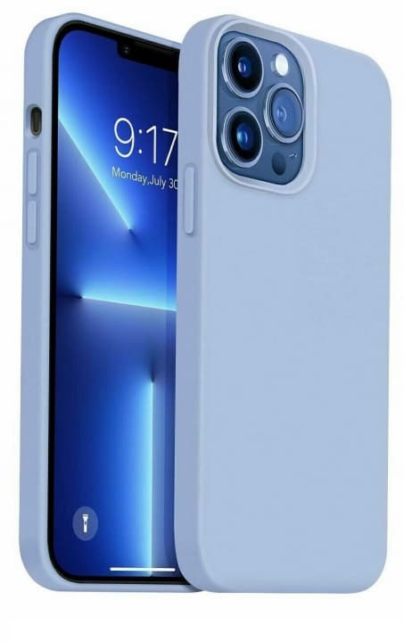 Silikonikotelo Iphone 14 Pro Maxille, vaaleansininen