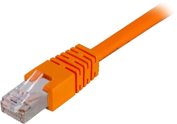 DELTACO F/UTP Cat6 patchkabel, LSZH (Low smoke zero halogen), 0,3m, or