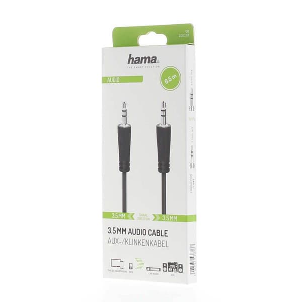 Hama Audiokabel 3.5mm-3.5mm 0.5m