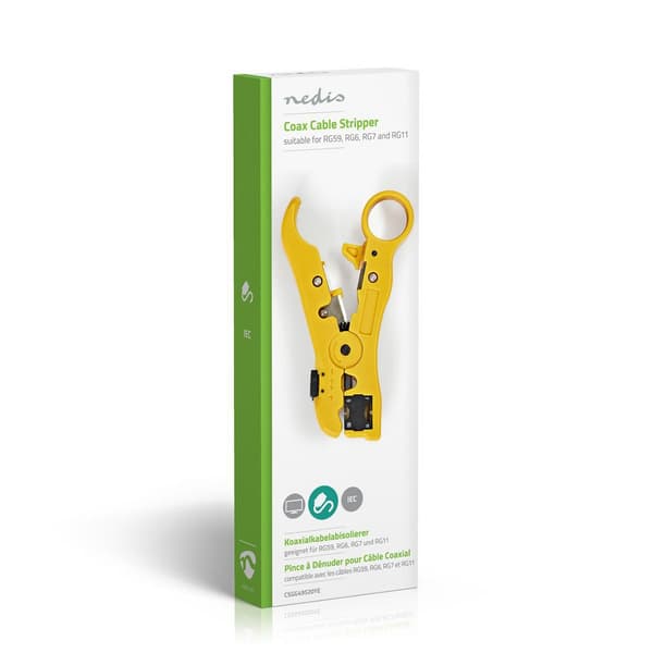Nedis Kabelavisoleringstang | Stripping Tool | ABS / Stål | Gul / Sort