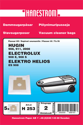 hanestroem Dammsugarpåsar Hanestrom Hugin 908