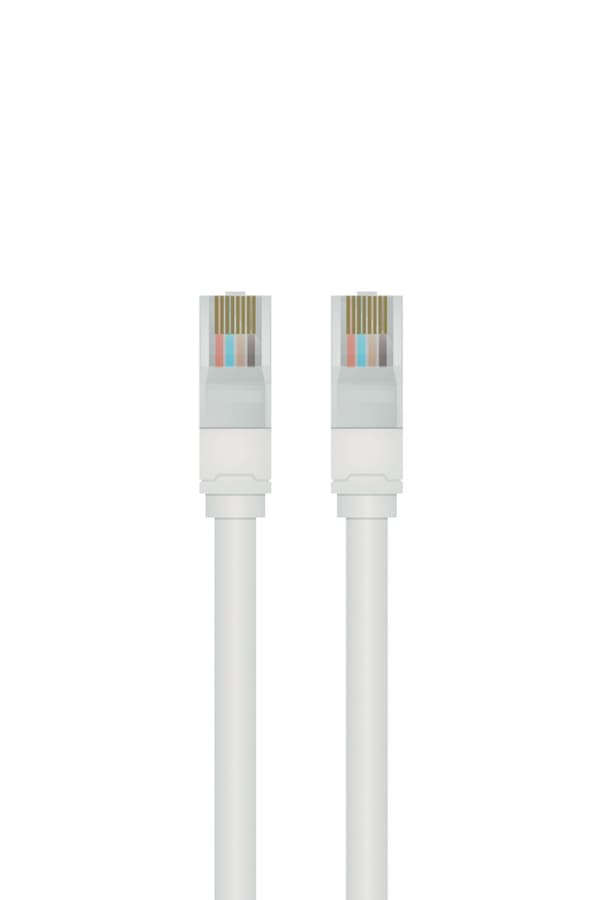 QNECT UTP-patchkabel CAT 5e, 1m, vit