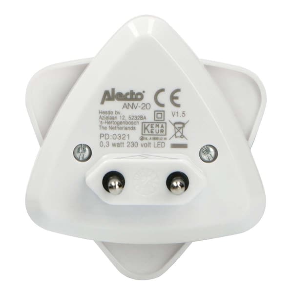 Alecto Automatisk LED-nattlys Hvit