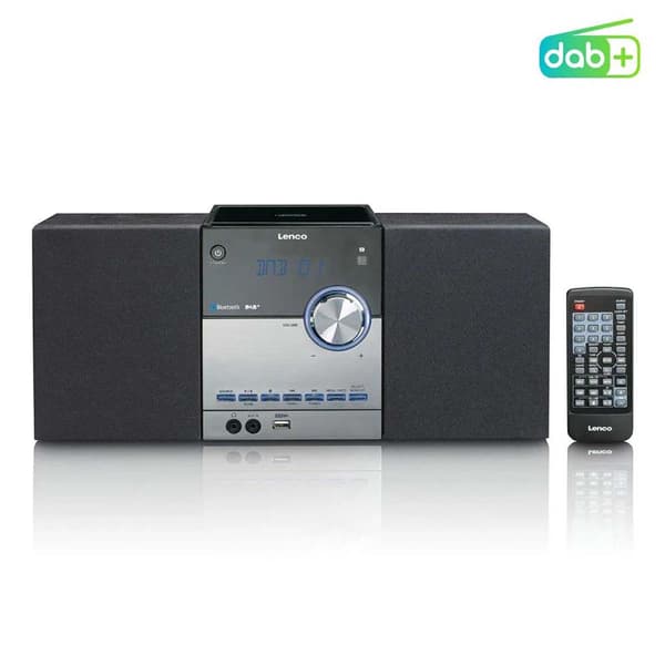 Lenco Micro-apparat med DAB+/FM/CD/Bluetooth® & USB-spiller - Svart