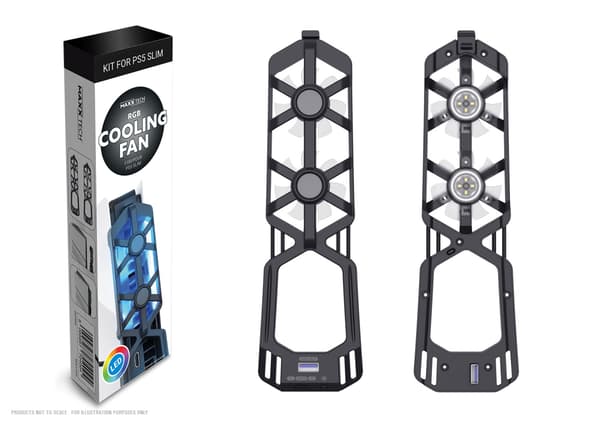 Maxx Tech PS5 smal RGB-fläkt
