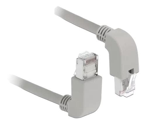DeLOCK Network cable RJ45 Cat.5e SF / UTP angled 2m