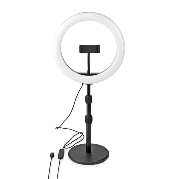 Nedis Ringlys | 10 inch | 120 LED's | 2700 - 6700 | Desktop | Sort