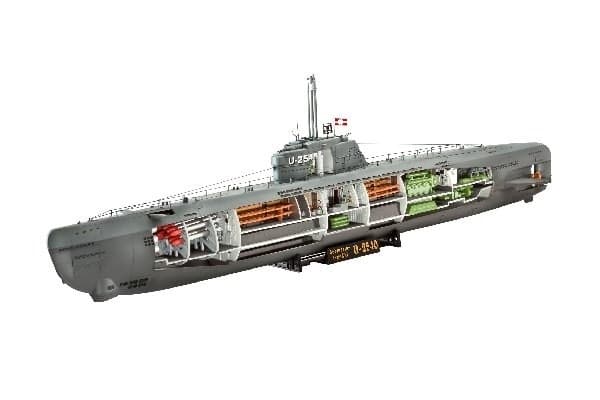 Revell U-båt XXI Type w, interiør