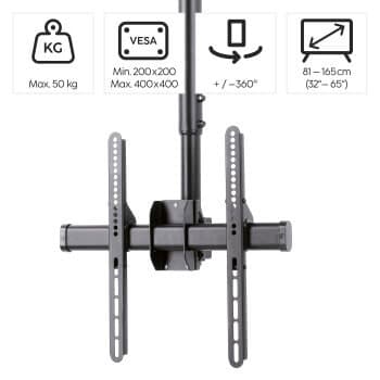 Hama TV-ophæng Loftmontering - 32"-65" - Max VESA 400x400