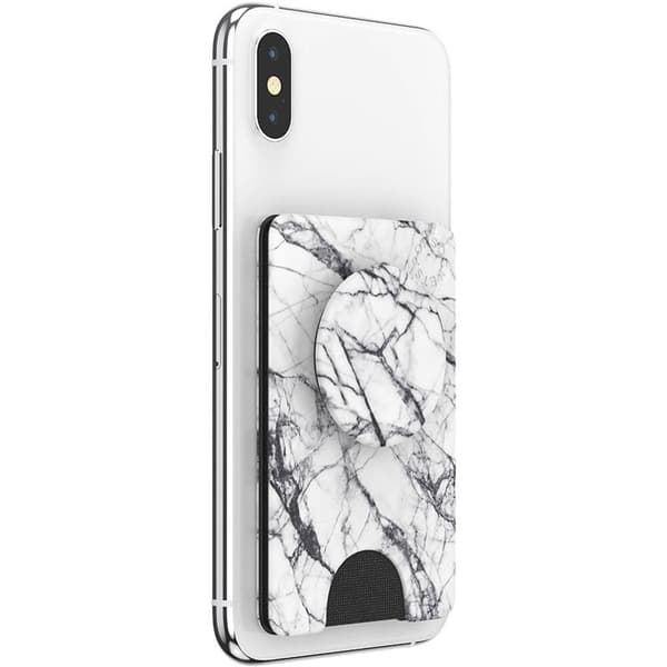 PopSockets PopWallet+ Dove White Marble