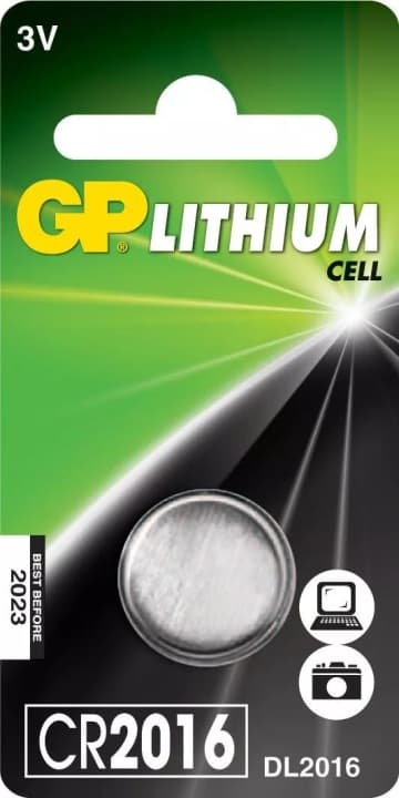 GP CR2016 litiummynt, 1 pakke (B)