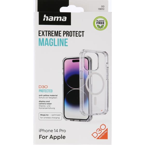 Hama Mobildeksel Extreme Protect iPhone 14 Pro MagCase Transparent