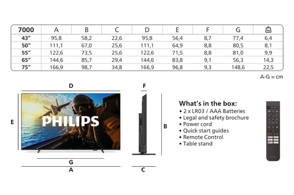 Philips TV 43" - 43PUS7000/12 Philips