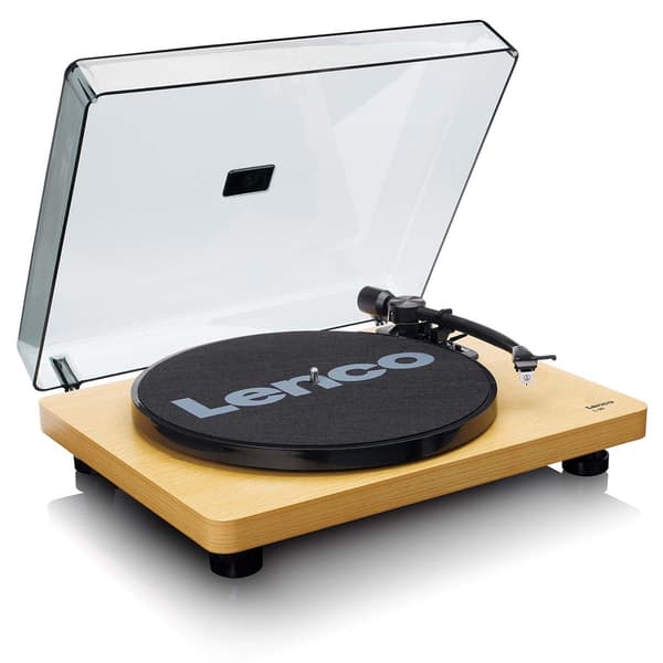 Lenco Platespiller med automatisk stopp og PC-koding Wood