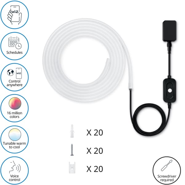 WiZ RGBW-Lightstrip Utomhus 5m