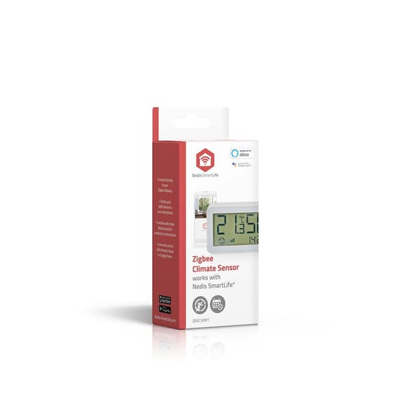 Nedis SmartLife Klimatsensor | Zigbee 3.0 | Batteridriven | Android™ / IOS | Vit