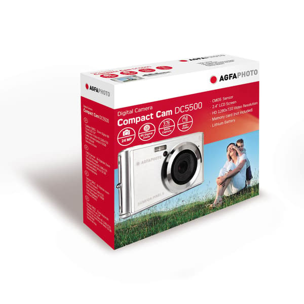 Agfa Digitalkamera DC5500cmOS 8x 24MP Sølv