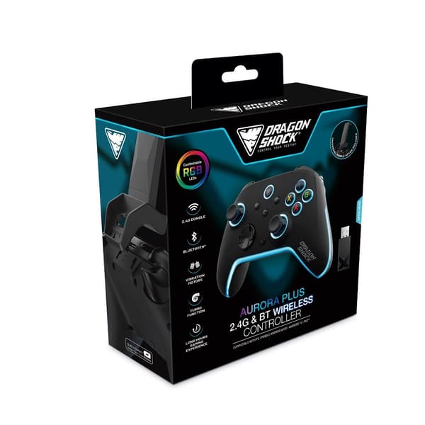 DragonShock Kontroller Aurora+ Holder - iOS/Android/PC/PS3 Svart