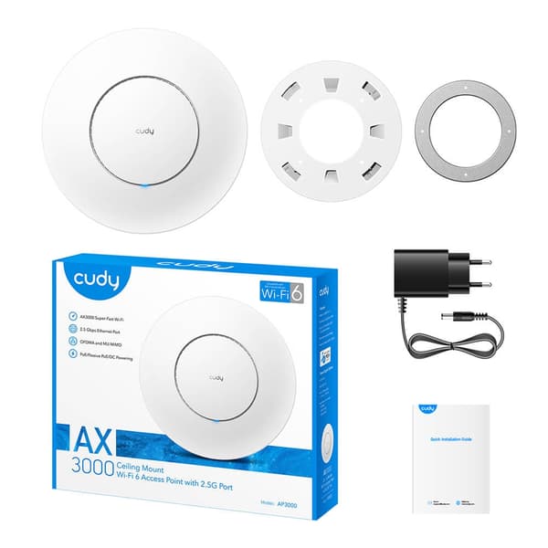 CUDY Acces Point AP3000 WF6 AX3000 Gigabit PoE Mesh