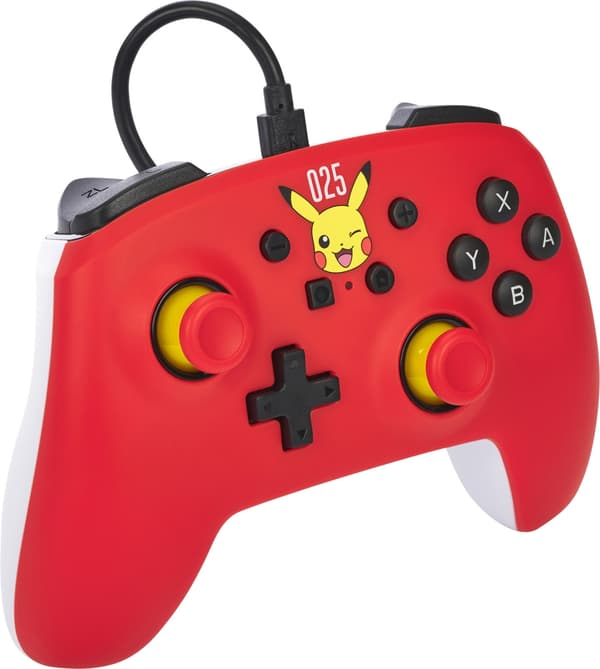 PowerA Wired Controller -peliohjain, Laughing Pikachu, Switch