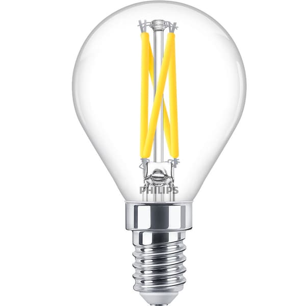 Philips LED E14 Sphere 2,5W (25W) Clear Dim WarmGlow 340 lm