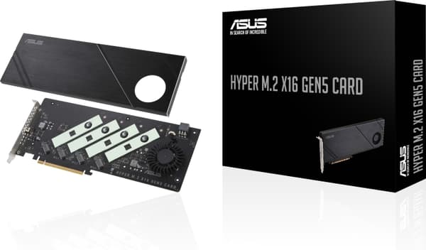 ASUS Hyper M.2 x16 Gen5-kortadaptere