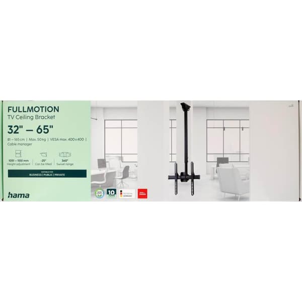 Hama TV-ophæng Loftmontering - 32"-65" - Max VESA 400x400