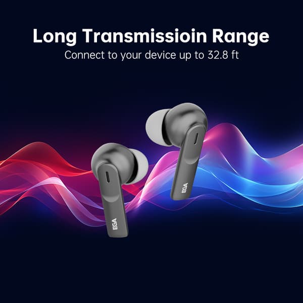 ET05 True Wireless Bluetooth-hörlurar, Svart