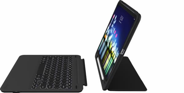 ZAGG Slim book go til iPad Pro 11", nordisk layout, sort