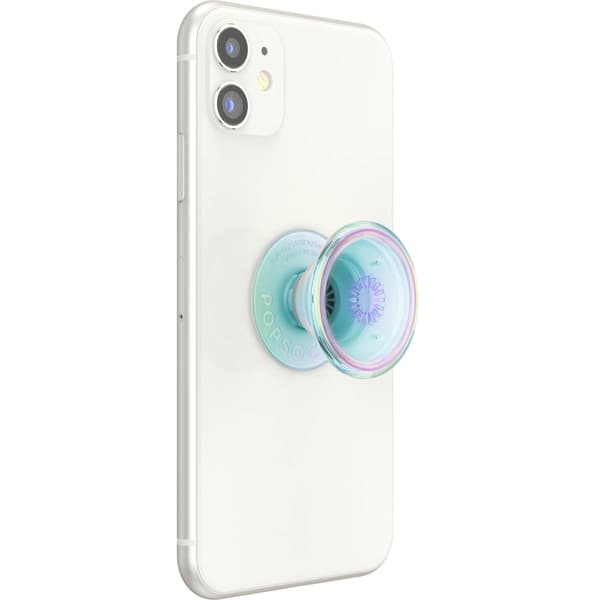 PopSockets Matkapuhelimenpidike PopGrip Original Clear Iridescent