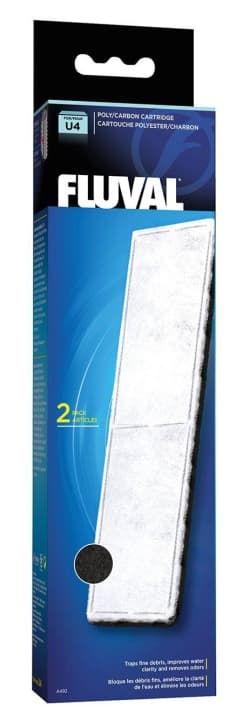 Fluval Poly/karbon-patron 2-pakning U4 - (126.2492)