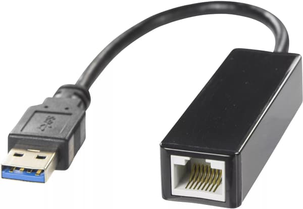 DELTACO USB 3.0 nätverksadapter med internt flash-minne (USB3-GIGA5)