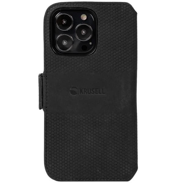 Krusell Telefonpung i læder iPhone 13 Pro Sort