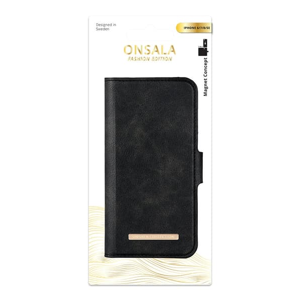 Onsala Mobilfodral Midnight Black - iPhone 6 / 7 / 8 / SE