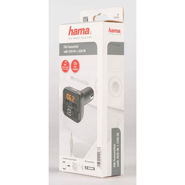 Hama FM-sändare AUX-IN och USB-IN