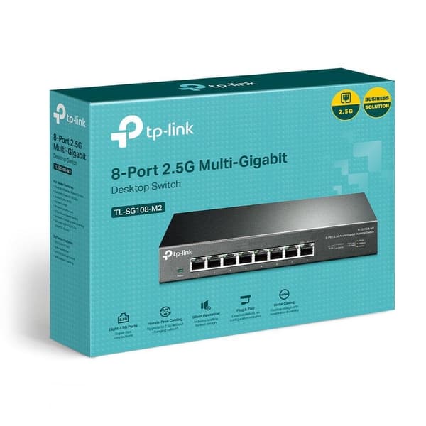 TP-Link 8-portars 2,5G Multi-Gigabit skrivbordsswitch