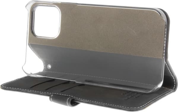 Insmat Exclusive Flip Case Plånboksfodral, iPhone 12 / 12 Pro, svart
