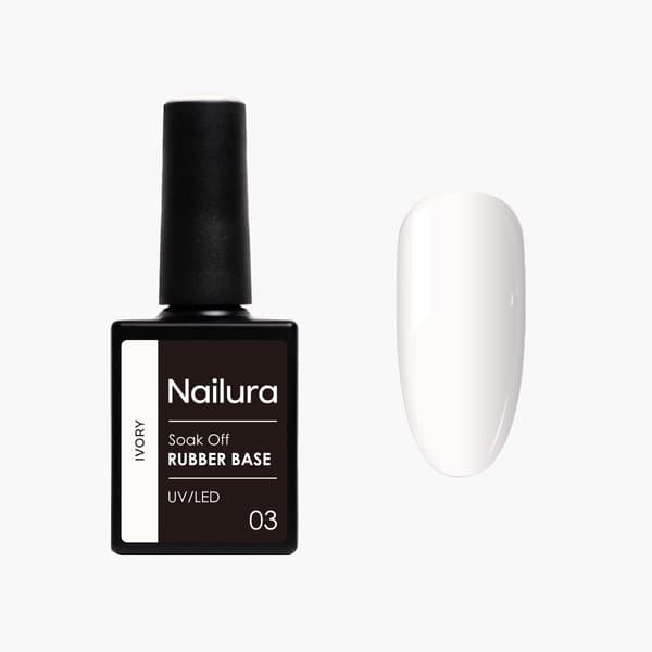 Nailura Rubber Base 3 – Ivory – 10 ml