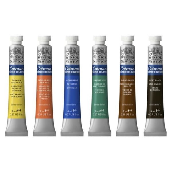 Cotman Water Colour Tubset 6x8 ml