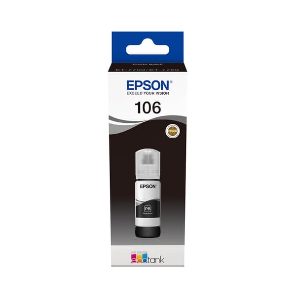 EPSON Ink C13T00R140 106 Black Ecotank