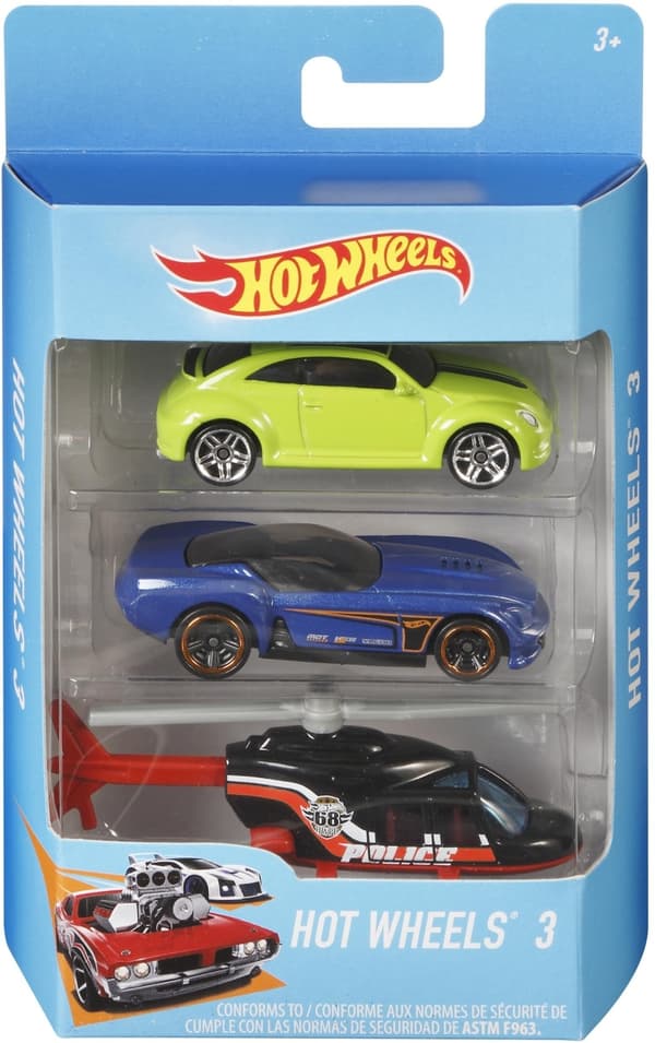 Hot Wheels minibiler, 3 stk