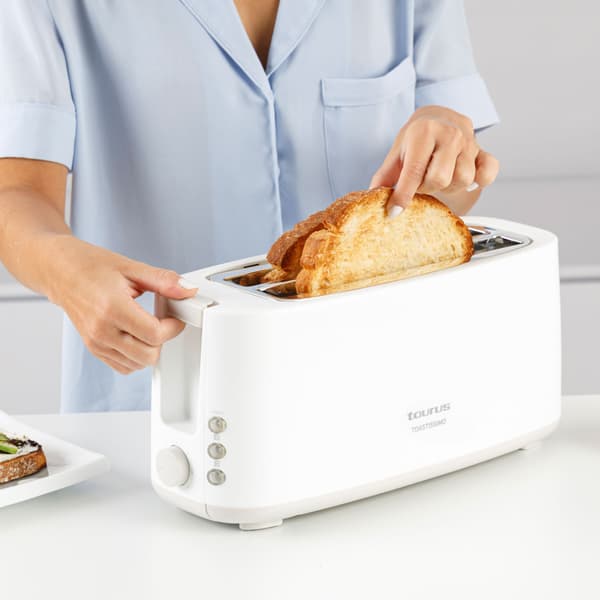 Taurus Brödrost Toastissimo Långt Spår Vit