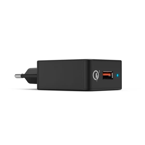 Hama Fast Charger 1x USB-A Qualcomm 19.5w Sort
