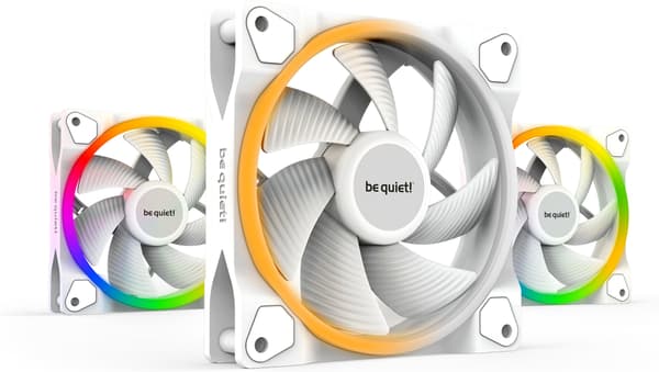 Be Quiet! Light Wings PWM-fläktpaket, 120 mm, 3-pack, vit