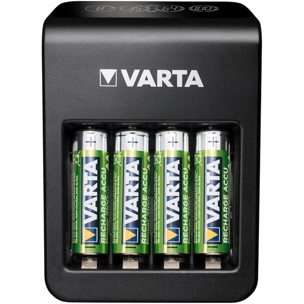Varta LCD-plugglader + AA/AAA/9V + U